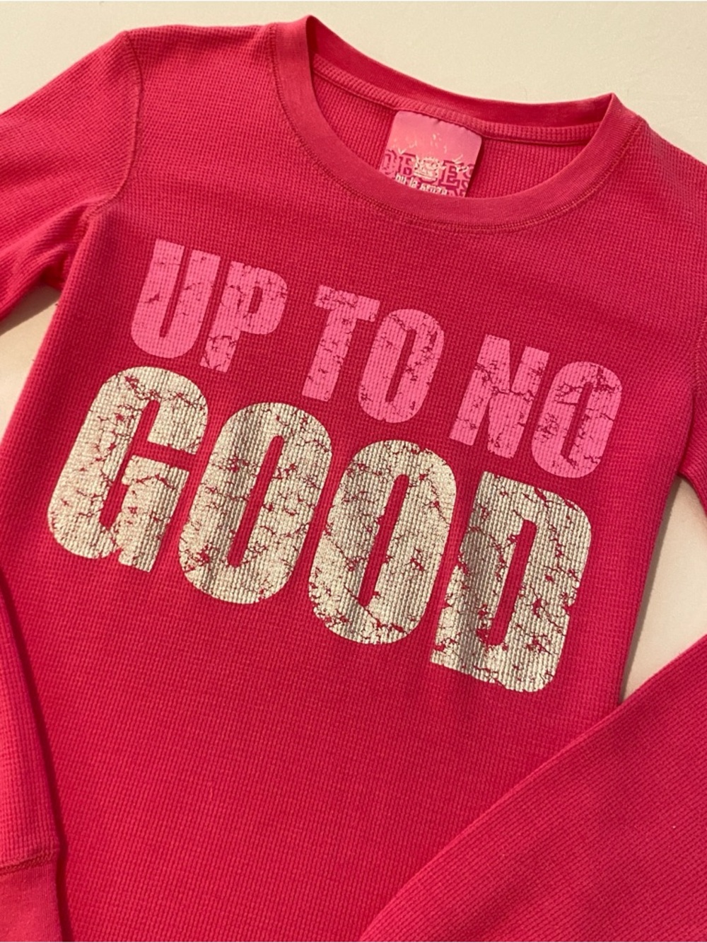 La Senza Waffle Knit Graphic Longsleeve - Picture 2 of 9